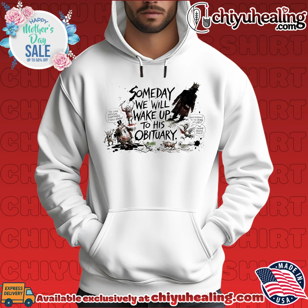 Someday we will wake up to his obituary paint shirt iconic shirt & hoodie | Exclusive Fan Gear Someday we will wake up to his obituary paint shirt iconic shirt & hoodie | Exclusive Fan Gear