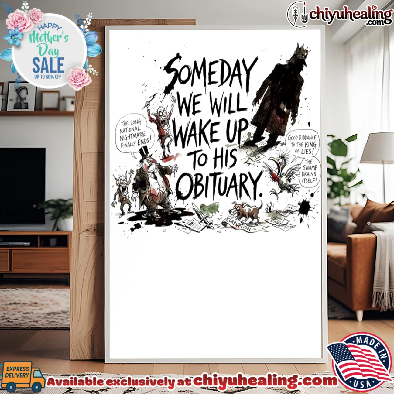 Someday we will wake up to his obituary paint shirt iconic shirt & hoodie | Exclusive Fan Gear Someday we will wake up to his obituary paint shirt