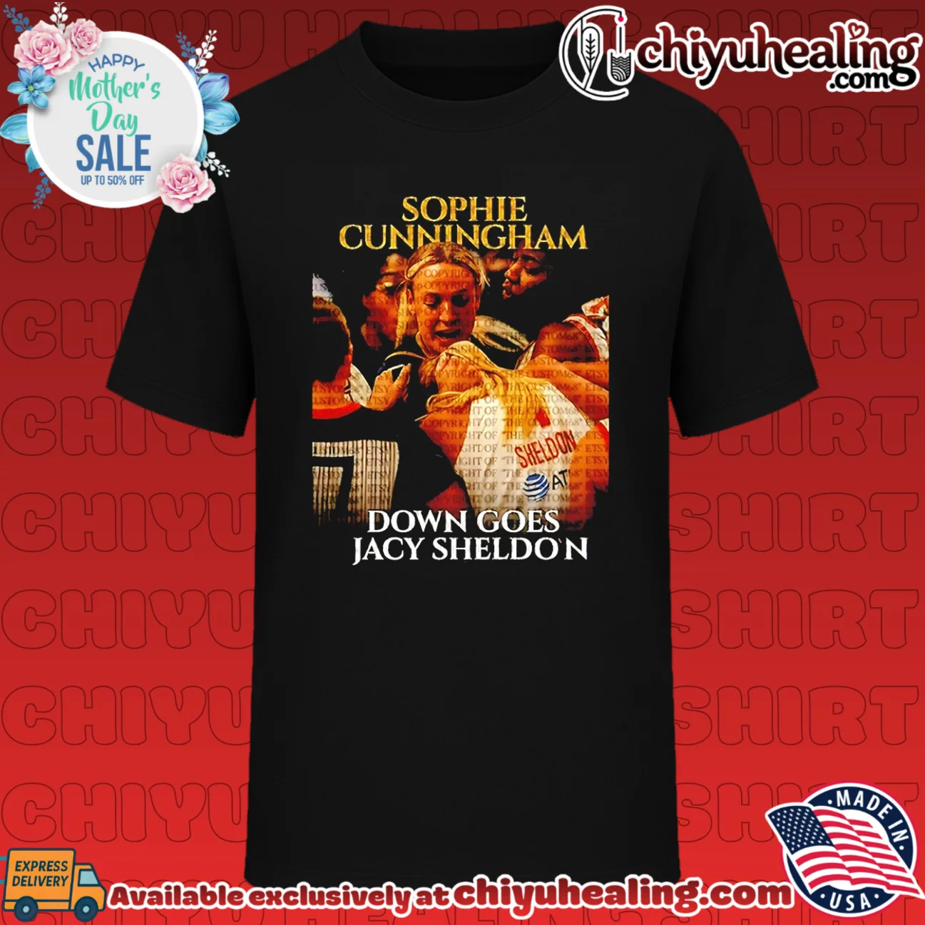 Sophie Cunningham and Jacy Sheldon Indiana Fever Down Goes Jacy Sheldon shirt & hoodie