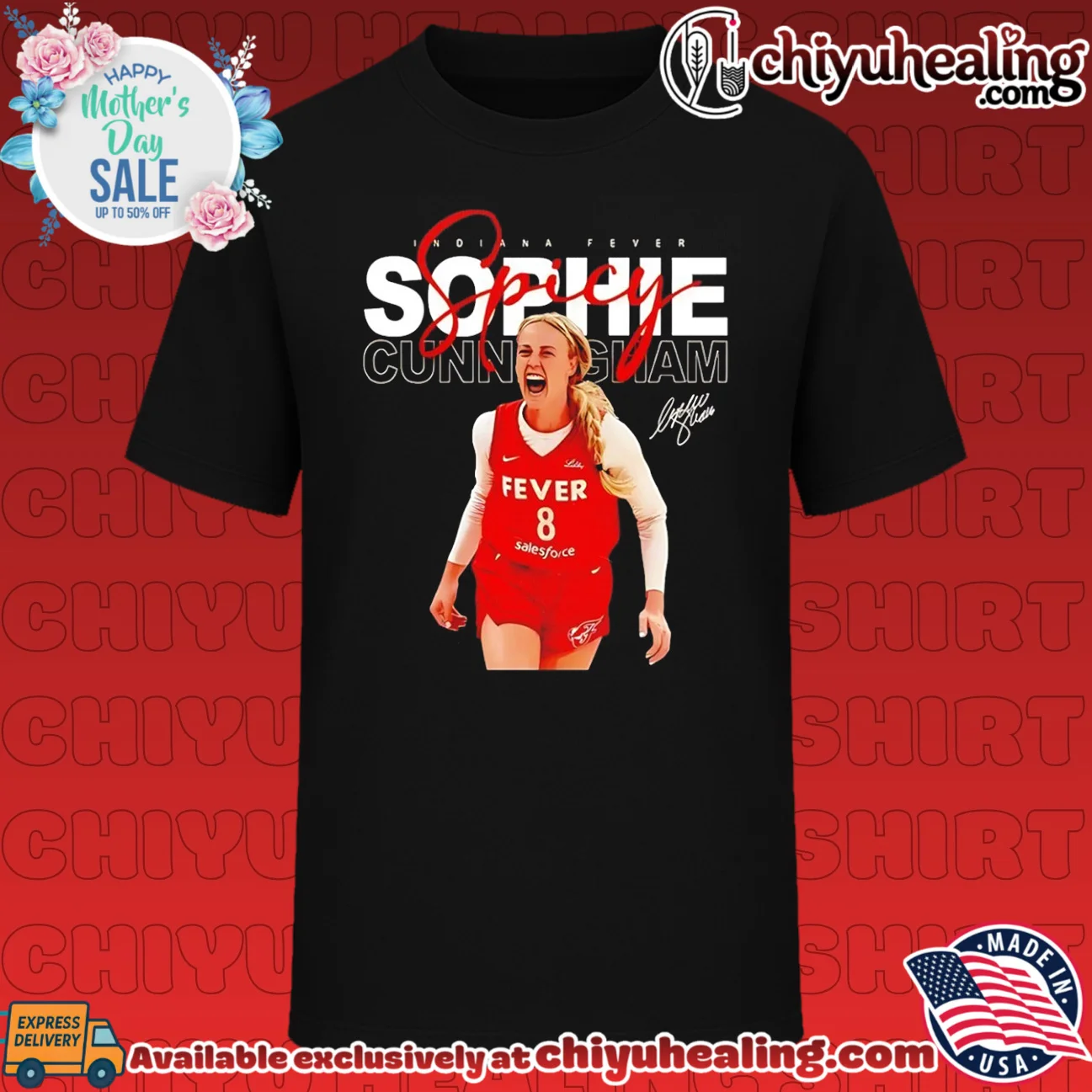 Sophie Cunningham Indiana Fever Basketball Player screaming shirt & hoodie