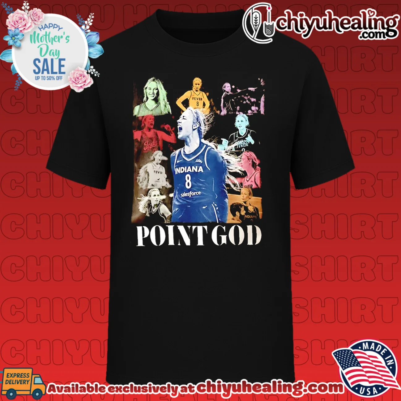 Sophie Cunningham Indiana Fever no 8 Point God WNBA shirt & hoodie