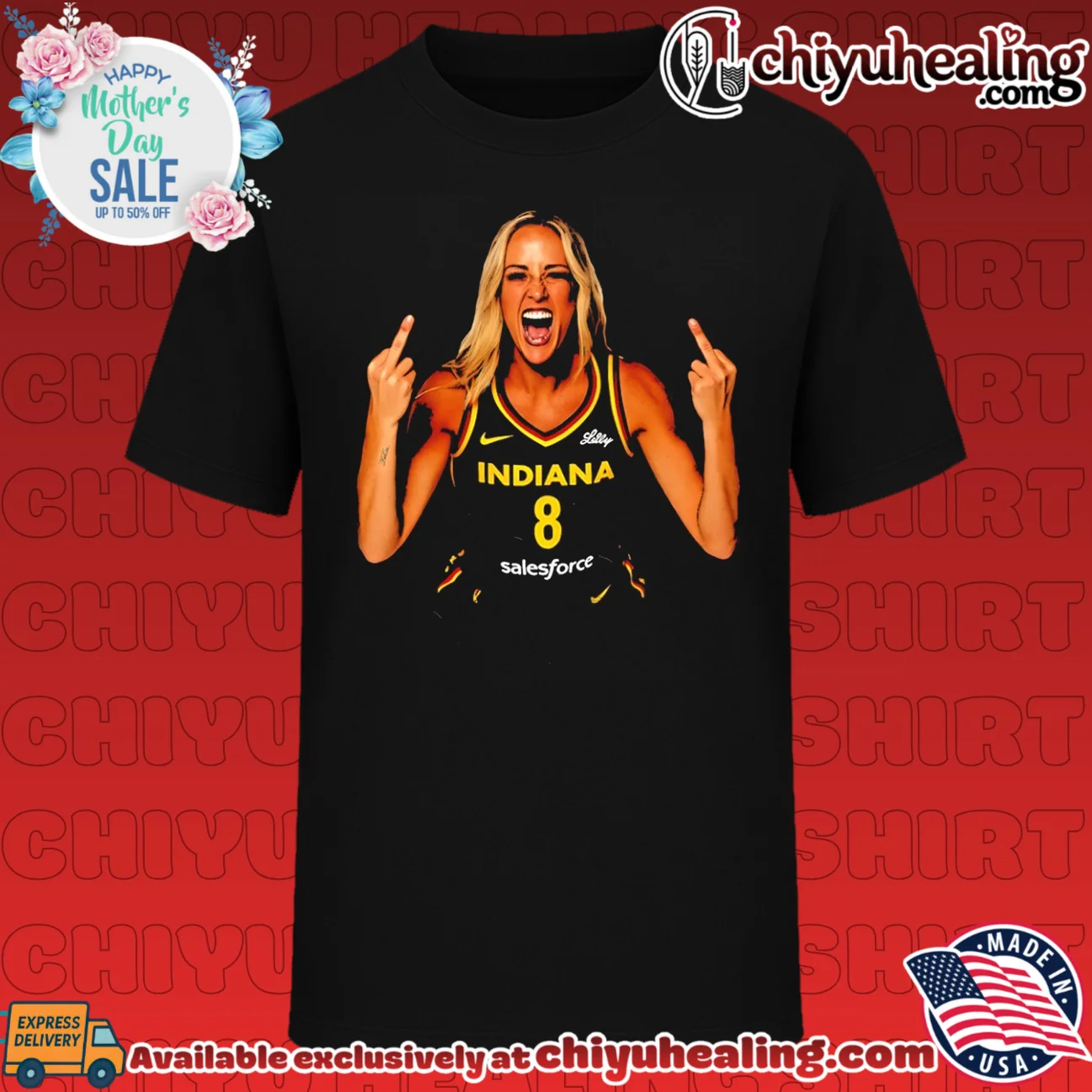 Sophie Cunningham Indiana Fever Sophie Point God Middle Finger WNBA shirt & hoodie