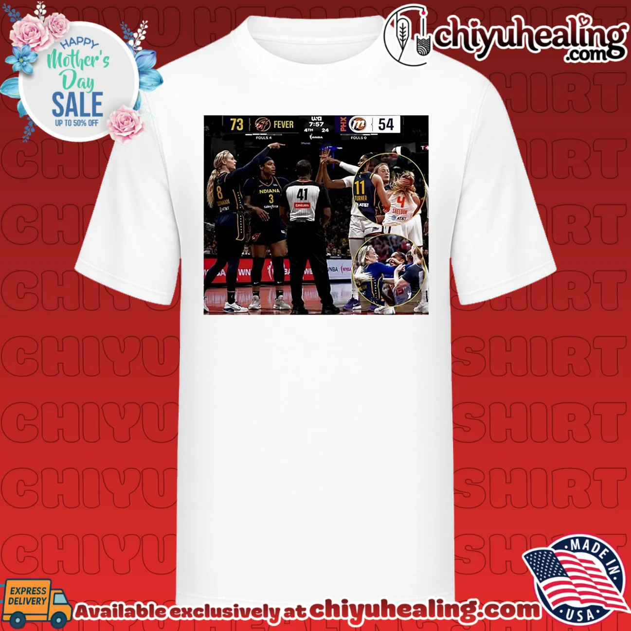 Sophie Cunningham Indiana Fever vs Phoenix Mercury Basketball Collage shirt & hoodie