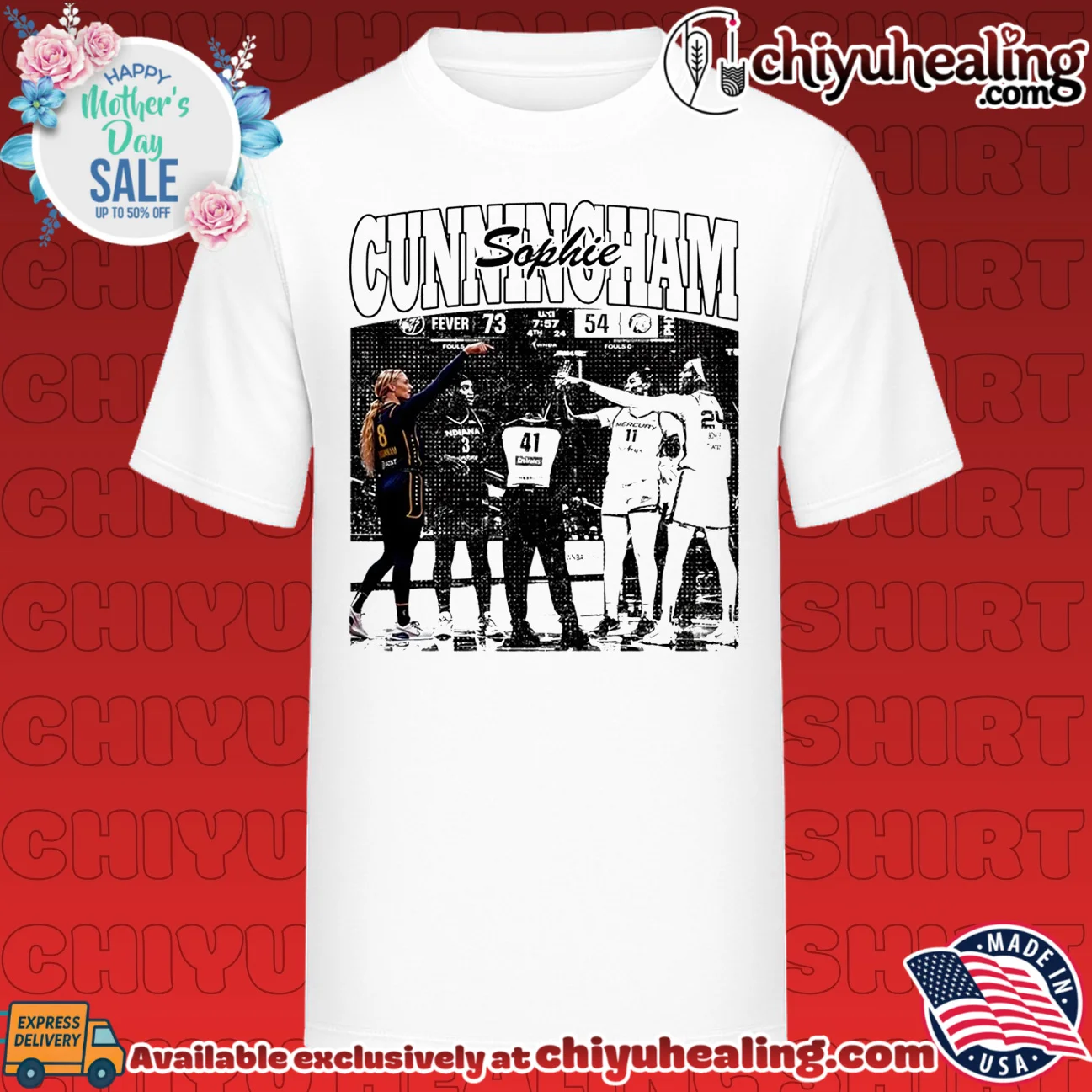 Sophie Cunningham Indiana Fever vs Phoenix Mercury WNBA Graphic shirt & hoodie