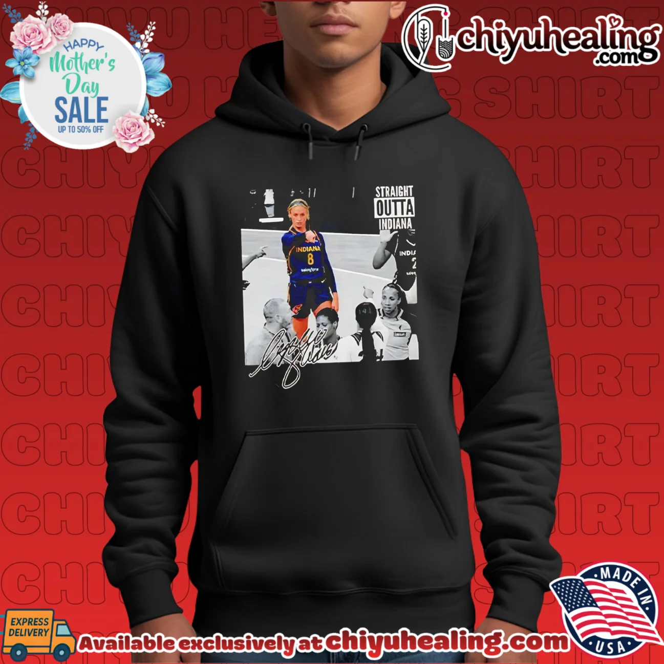 Sophie Cunningham Straight Outta Indiana Basketball shirt & hoodie Sophie Cunningham Straight Outta Indiana Basketball shirt & hoodie