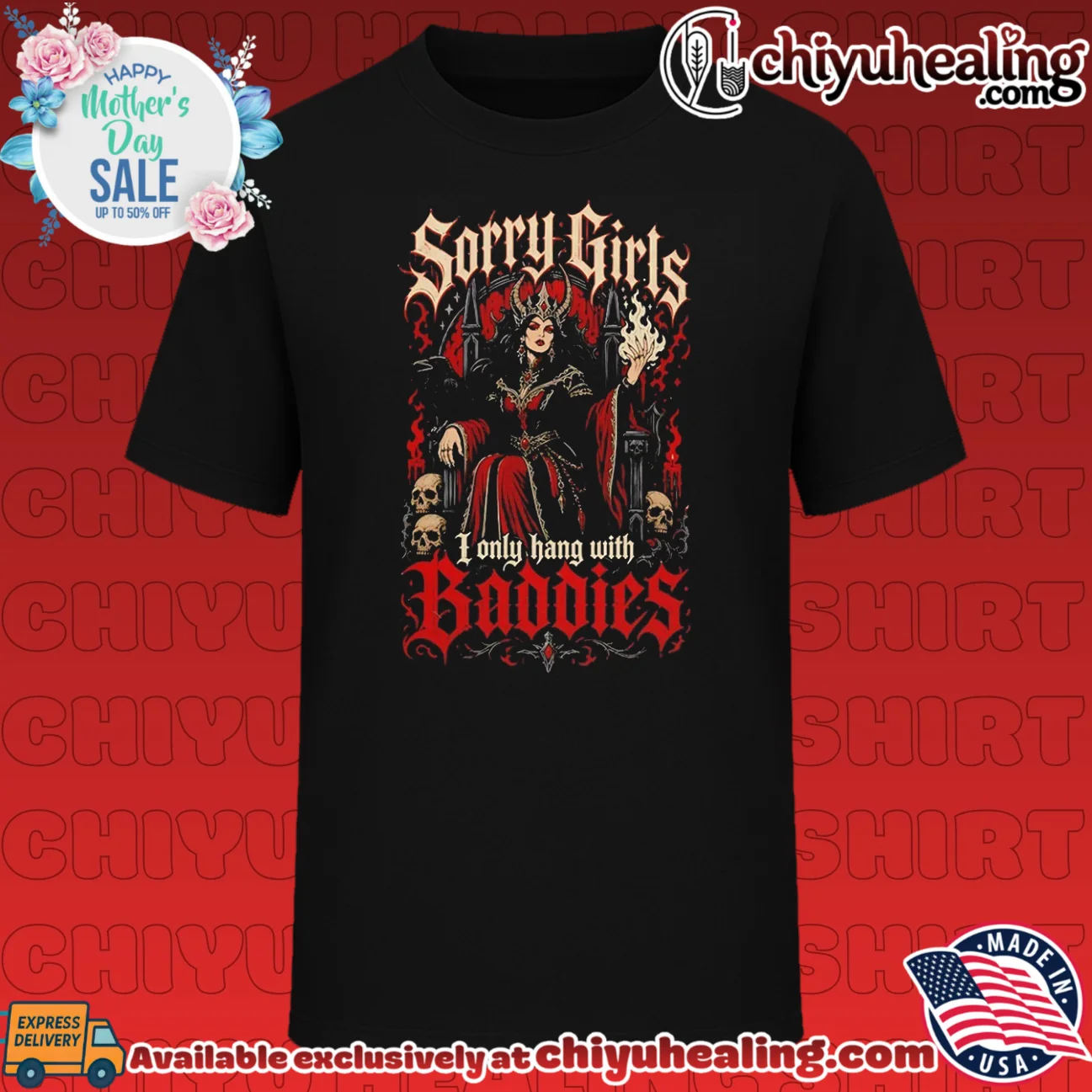 Sorry Girls I Only Hang with Baddies Sorceress wizard shirt & hoodie