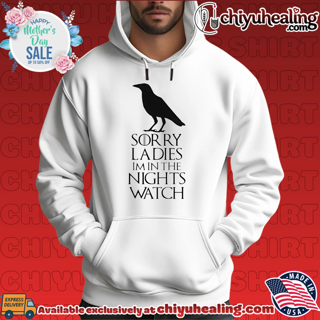 Sorry ladies im in the nights watch shirt bespoke shirt & hoodie - The Fan Collection Sorry ladies im in the nights watch shirt bespoke shirt & hoodie - The Fan Collection