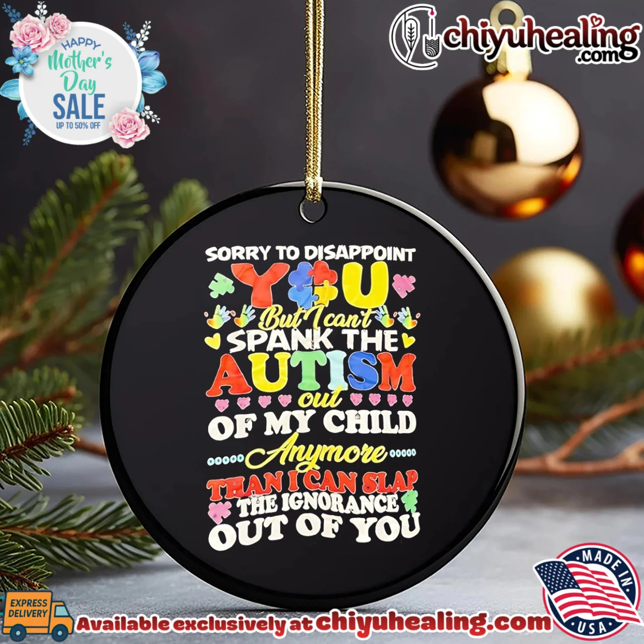 Sorry to disappoint but I can't spank the autism out of my child anymore than I can slap the ignorance out of you essential shirt & hoodie | Exclusive Fan Gear Sorry to disappoint but I can't spank the autism out of my child anymore than I can slap the ignorance out of you