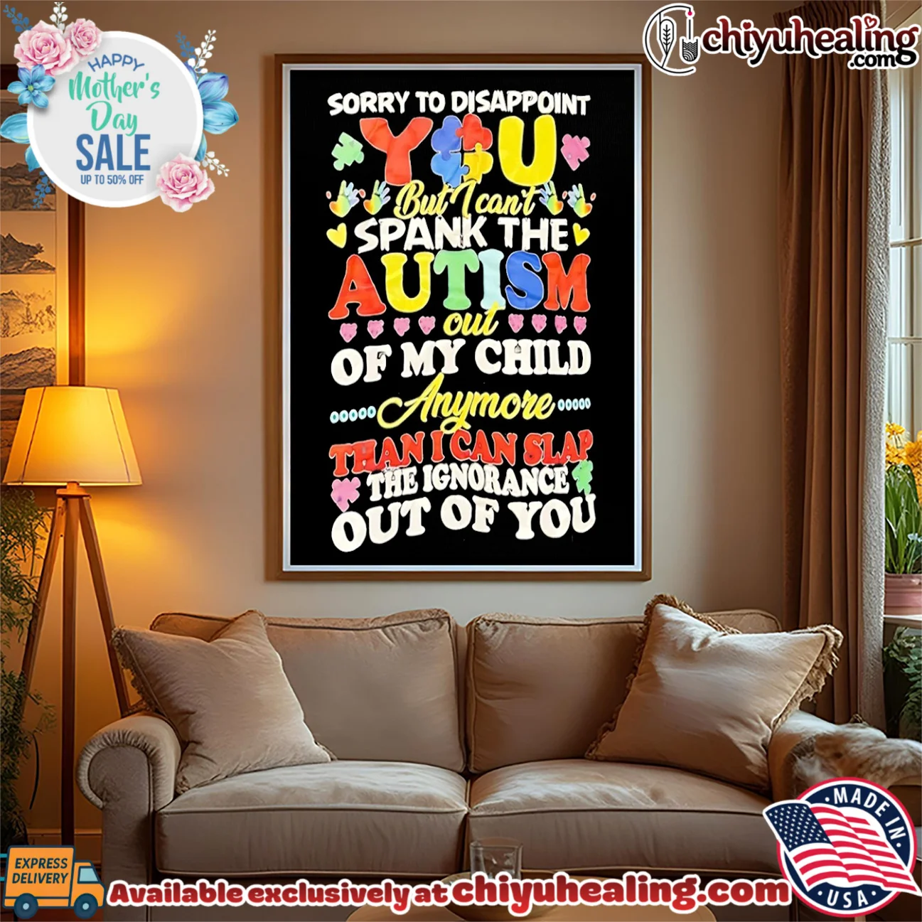 Sorry to disappoint but I can't spank the autism out of my child anymore than I can slap the ignorance out of you essential shirt & hoodie | Exclusive Fan Gear Sorry to disappoint but I can't spank the autism out of my child anymore than I can slap the ignorance out of you