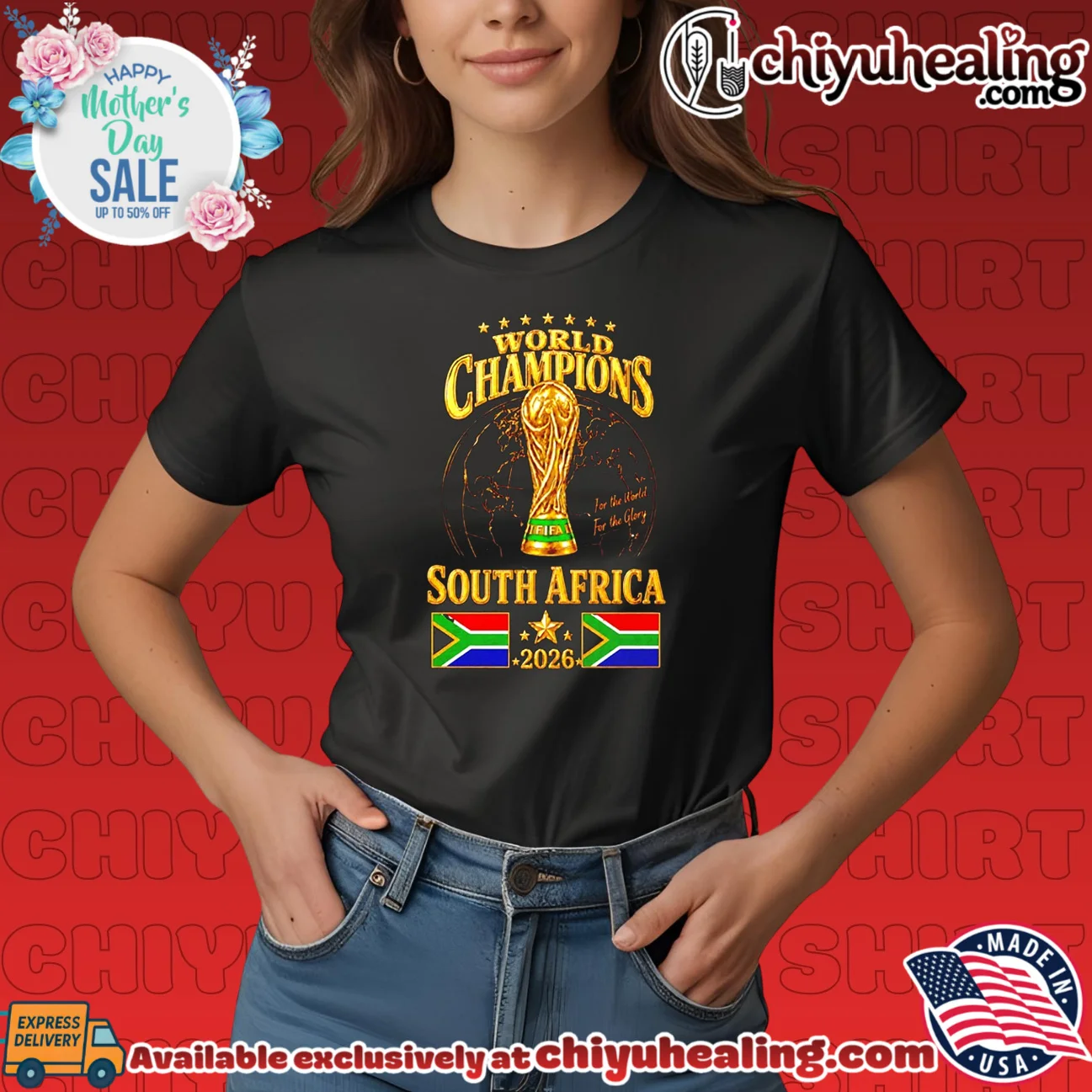 South Africa 2026 World Champions For The World For The Glory shirt viral shirt & hoodie - Urban Fashion South Africa 2026 World Champions For The World For The Glory shirt