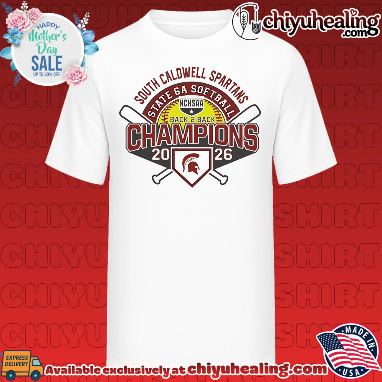 South Caldwell Spartans 2026 NCHSAA State 5A Softball Champions shirt