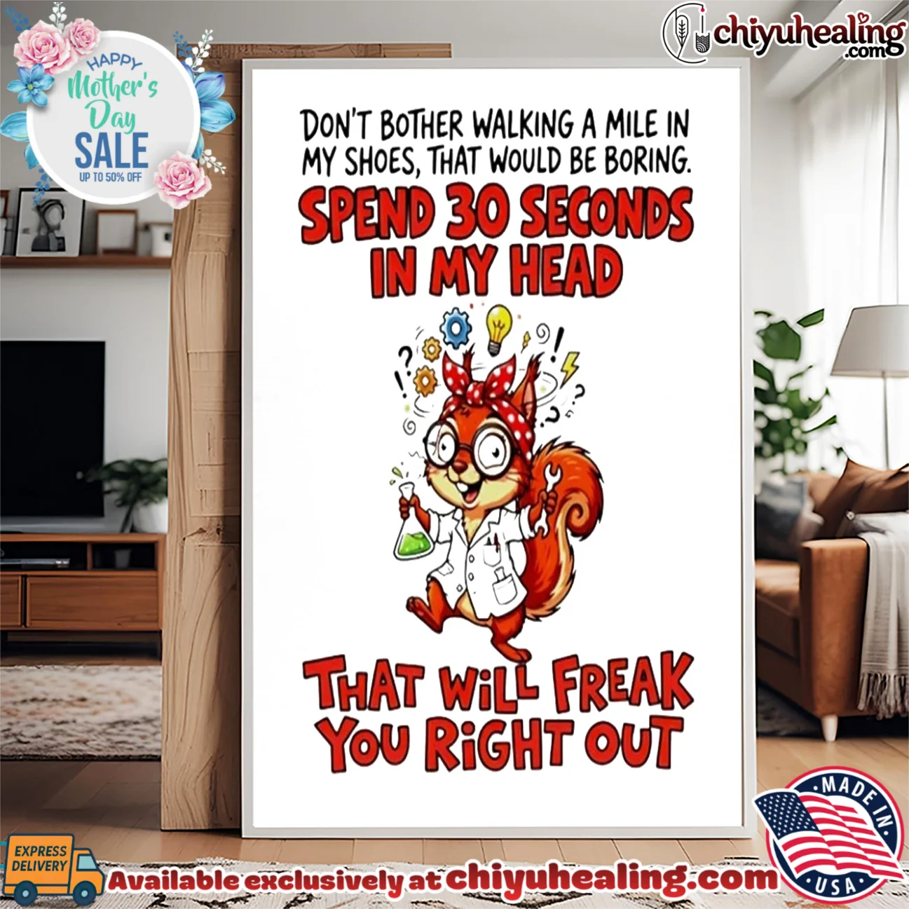 Spend 30 Seconds in My Head Squirrel Scientist shirt & hoodie Spend 30 Seconds in My Head Squirrel Scientist