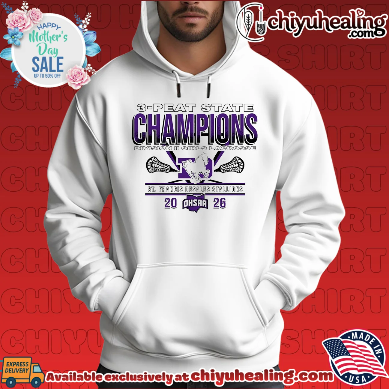 St Francis DeSales Stallions 2026 OHSAA Girls Lacrosse D2 3-Peat State Champions shirt epic shirt & hoodie - Ultimate Tribute Merch St Francis DeSales Stallions 2026 OHSAA Girls Lacrosse D2 3-Peat State Champions shirt epic shirt & hoodie - Ultimate Tribute Merch