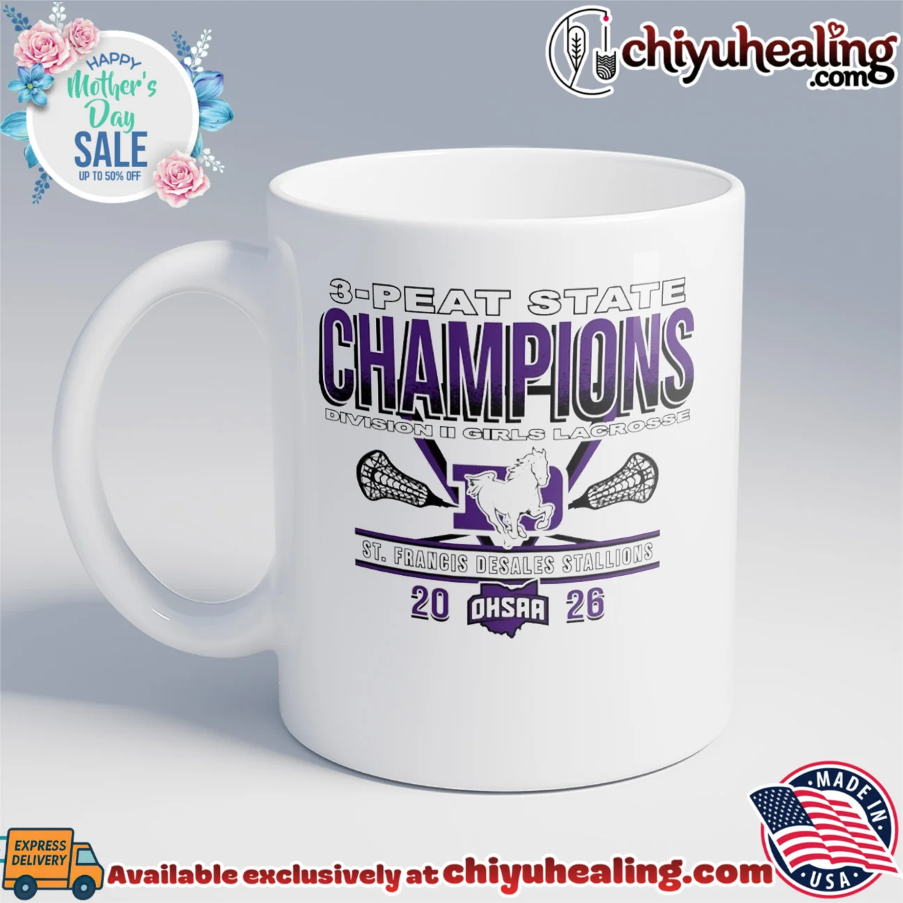 St Francis DeSales Stallions 2026 OHSAA Girls Lacrosse D2 3-Peat State Champions shirt epic shirt & hoodie - Ultimate Tribute Merch St Francis DeSales Stallions 2026 OHSAA Girls Lacrosse D2 3-Peat State Champions shirt
