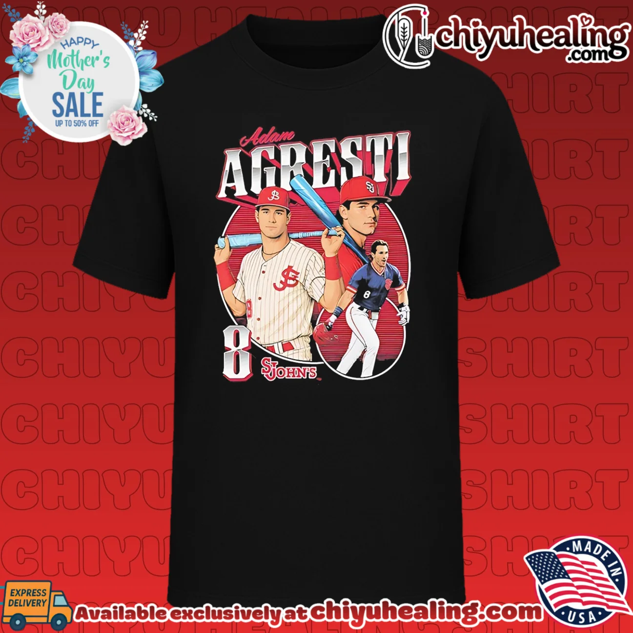 St Johns University Adam Agresti number 8 vintage shirt & hoodie