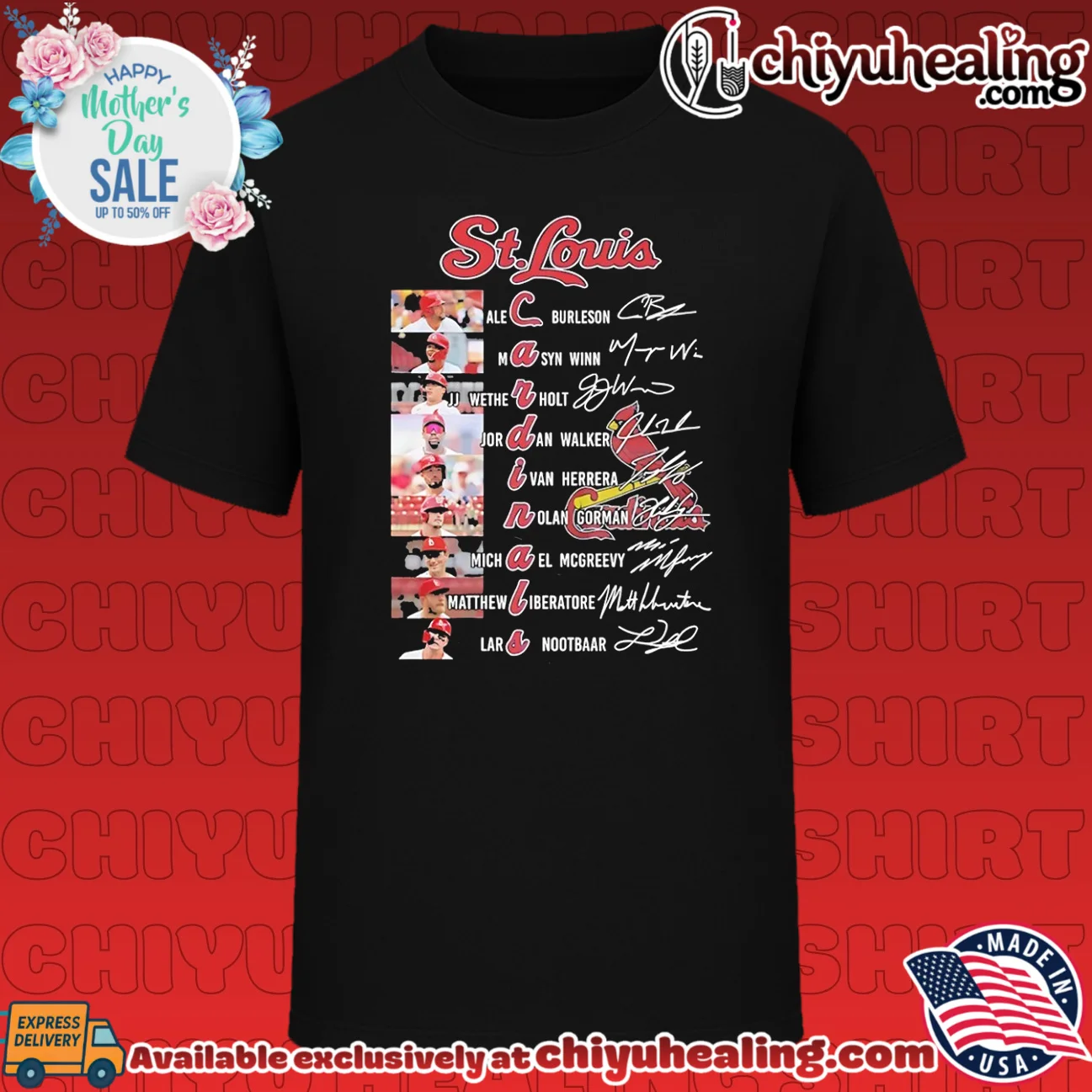 St Louis Cardinals players name signature
