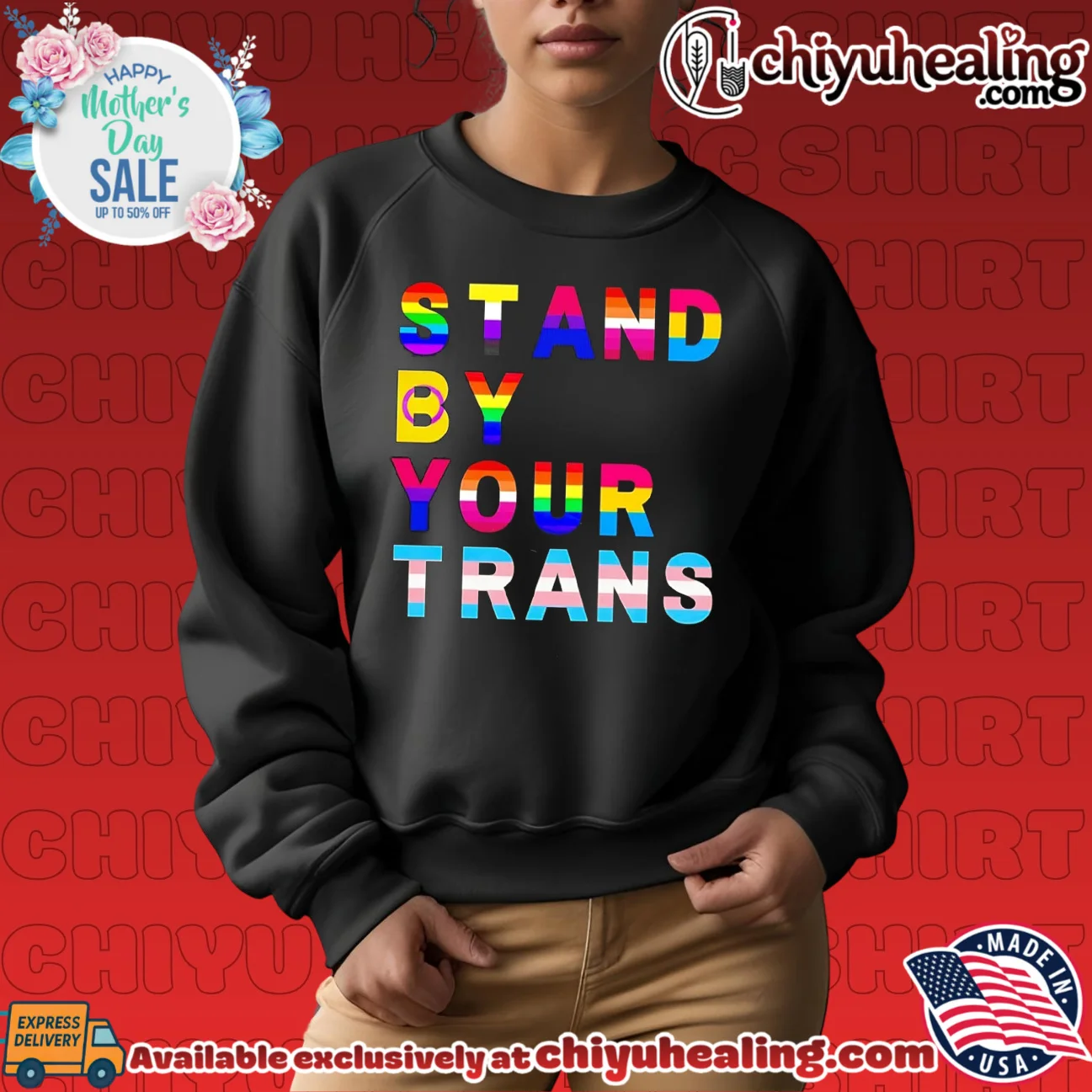 Stand by your trans LGBTQ rainbow limited shirt & hoodie - Urban Fashion Stand by your trans LGBTQ rainbow