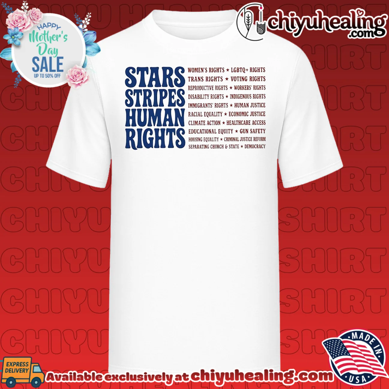 Stars stripes human rights