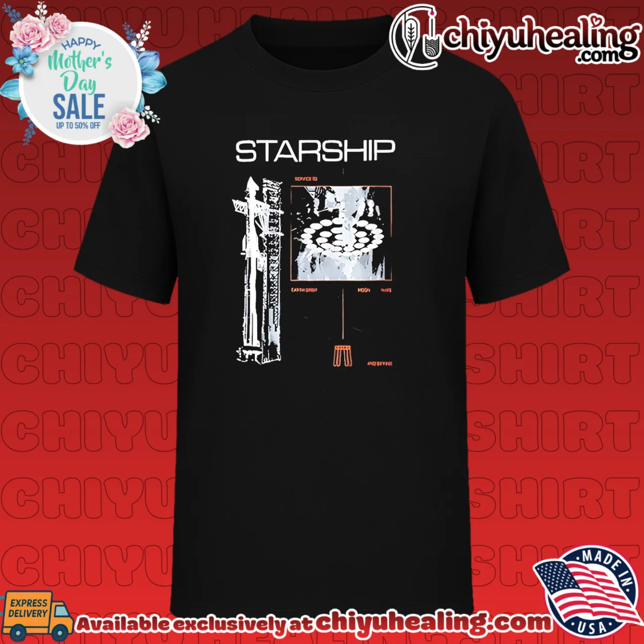 Starship graphic vintage