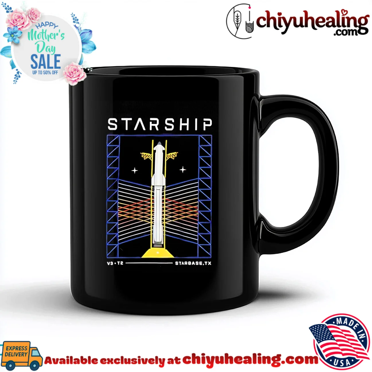 Starship Milestone launch tower graphic shirt bespoke shirt & hoodie - The Fan Collection Starship Milestone launch tower graphic shirt
