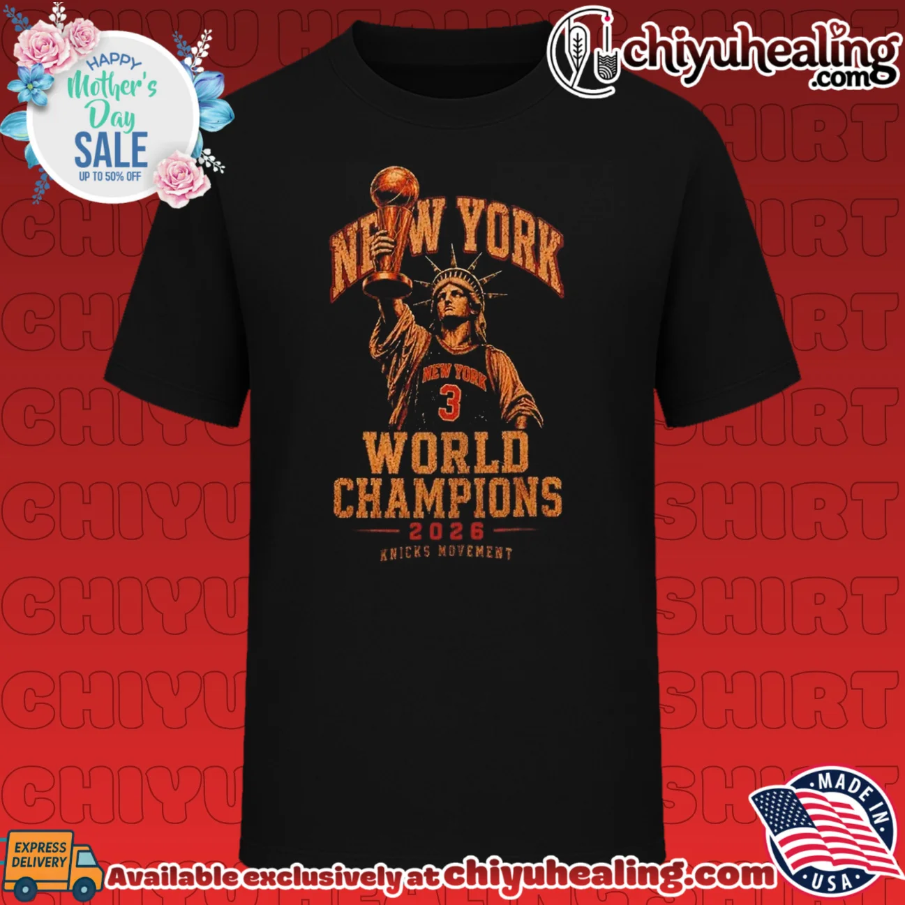 Statue of Liberty Josh Hart New York Knicks World Champions 2026 vintage essential shirt & hoodie | Aesthetic Apparel