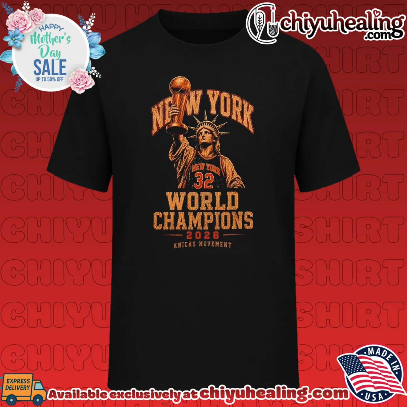 Statue of Liberty Karl-Anthony Towns New York Knicks World Champions 2026 vintage authentic shirt & hoodie - The Fan Collection