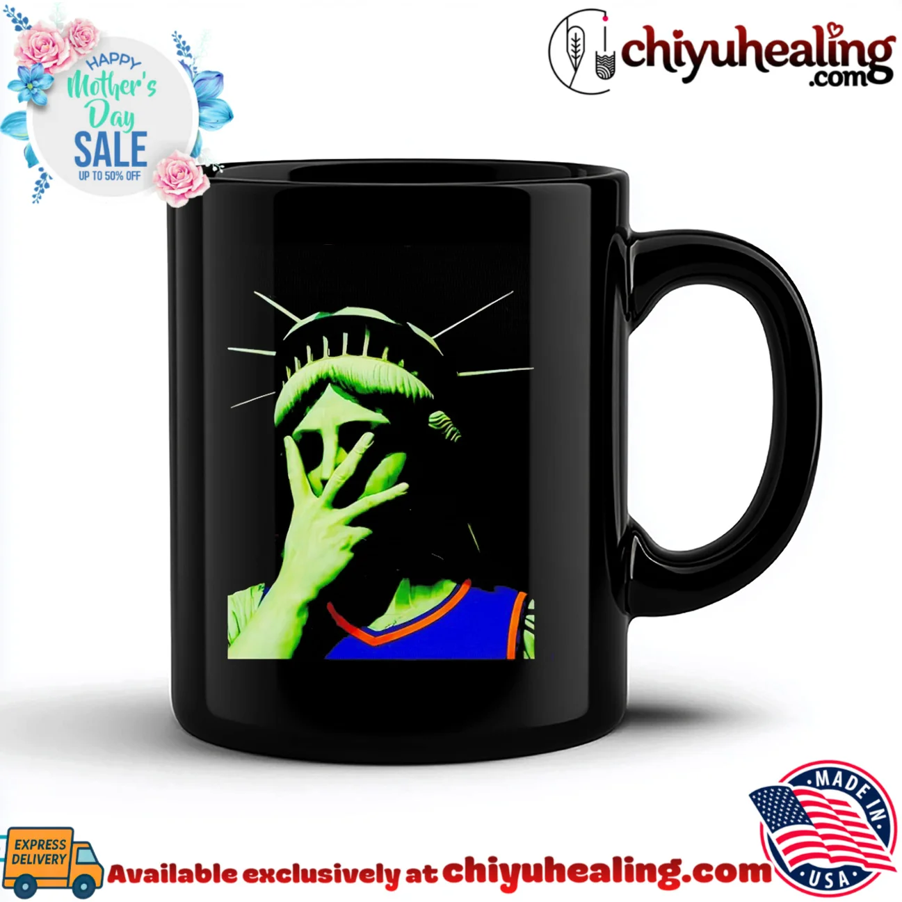 Statue of Liberty wearing New York Knicks jersey doing facepalm vintage shirt & hoodie - Everyday Fit Statue of Liberty wearing New York Knicks jersey doing facepalm