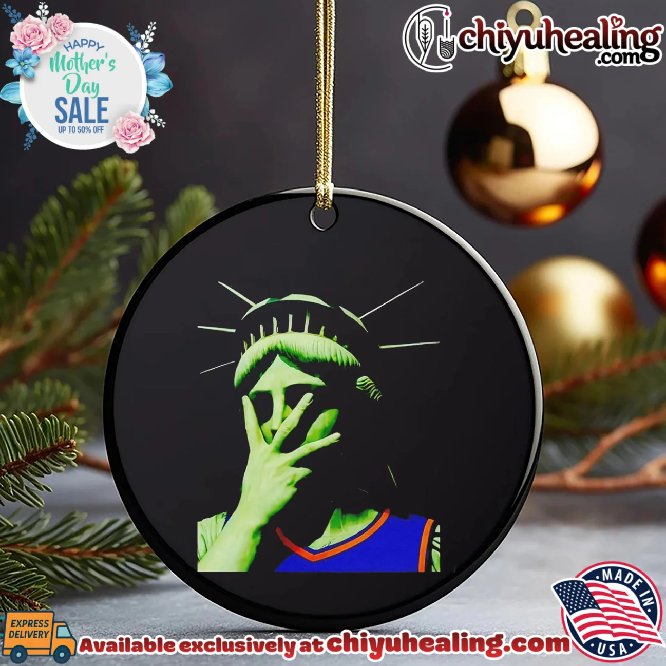 Statue of Liberty wearing New York Knicks jersey doing facepalm vintage shirt & hoodie - Everyday Fit Statue of Liberty wearing New York Knicks jersey doing facepalm