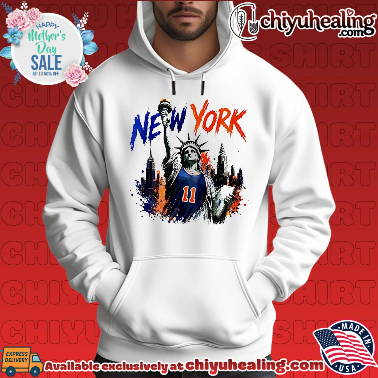 Statue of Liberty wearing New York Knicks jersey vintage timeless shirt & hoodie - New Arrival Statue of Liberty wearing New York Knicks jersey vintage timeless shirt & hoodie - New Arrival