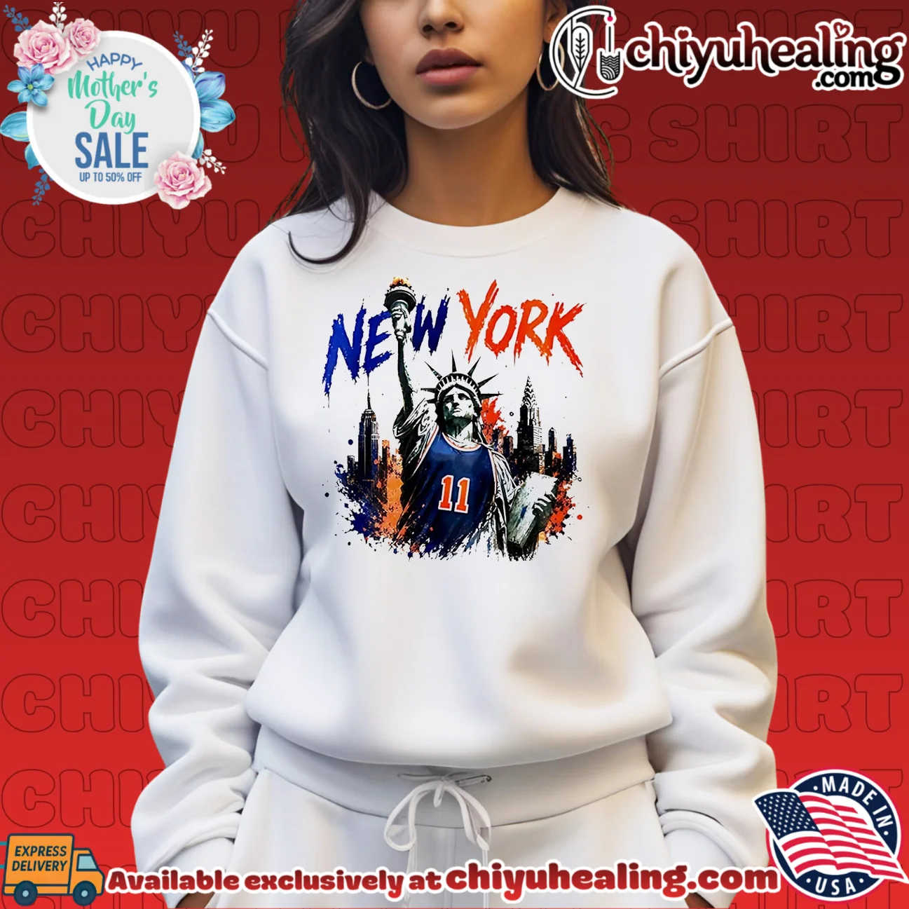 Statue of Liberty wearing New York Knicks jersey vintage timeless shirt & hoodie - New Arrival Statue of Liberty wearing New York Knicks jersey vintage