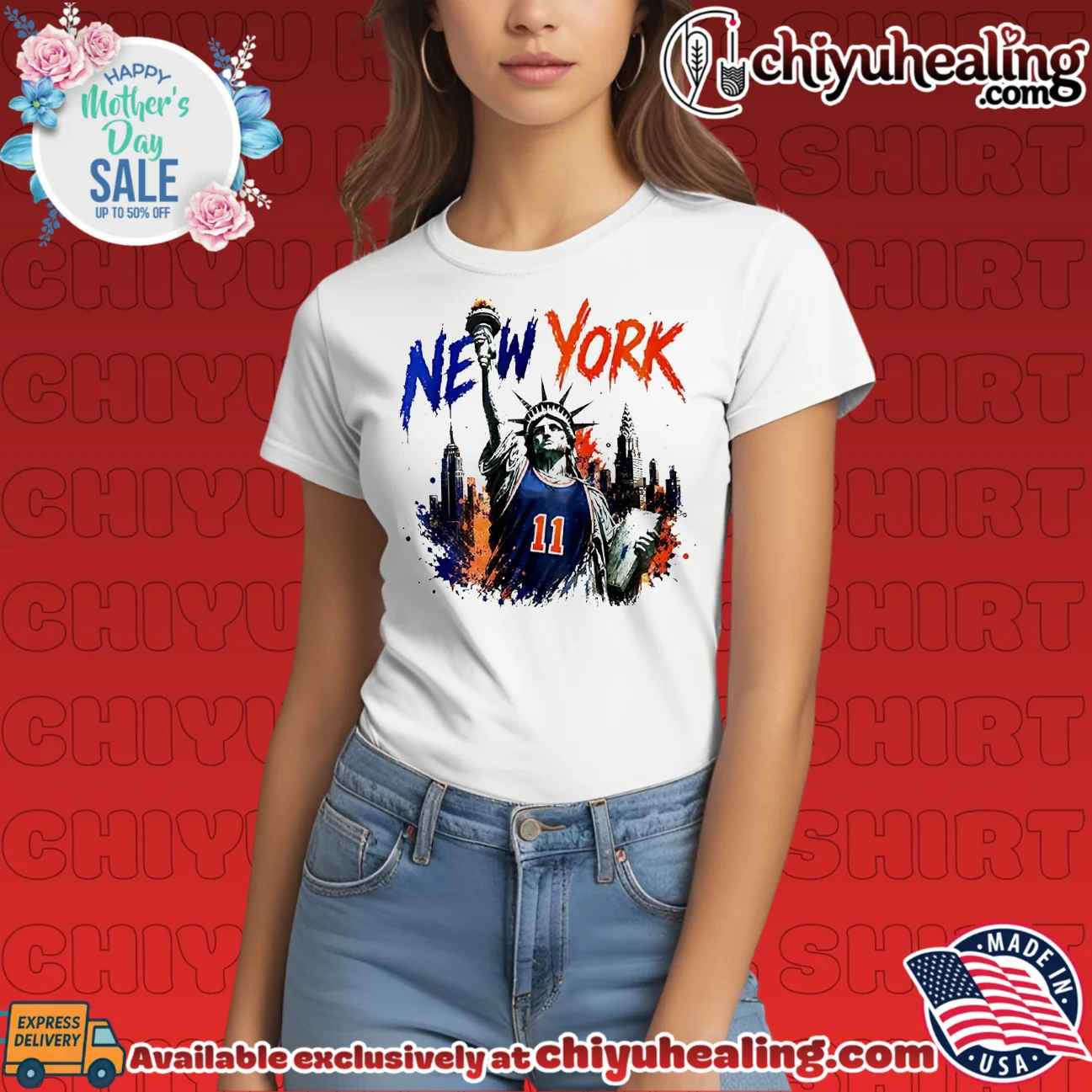 Statue of Liberty wearing New York Knicks jersey vintage timeless shirt & hoodie - New Arrival Statue of Liberty wearing New York Knicks jersey vintage
