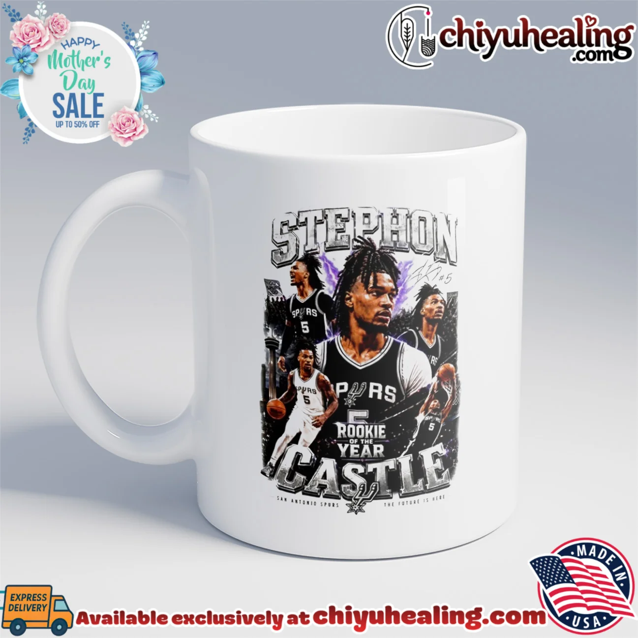 Stephon Castle San Antonio Spurs ROTY Rookie of the Year player collage timeless shirt & hoodie | Gift Idea 2026 Stephon Castle San Antonio Spurs ROTY Rookie of the Year player collage