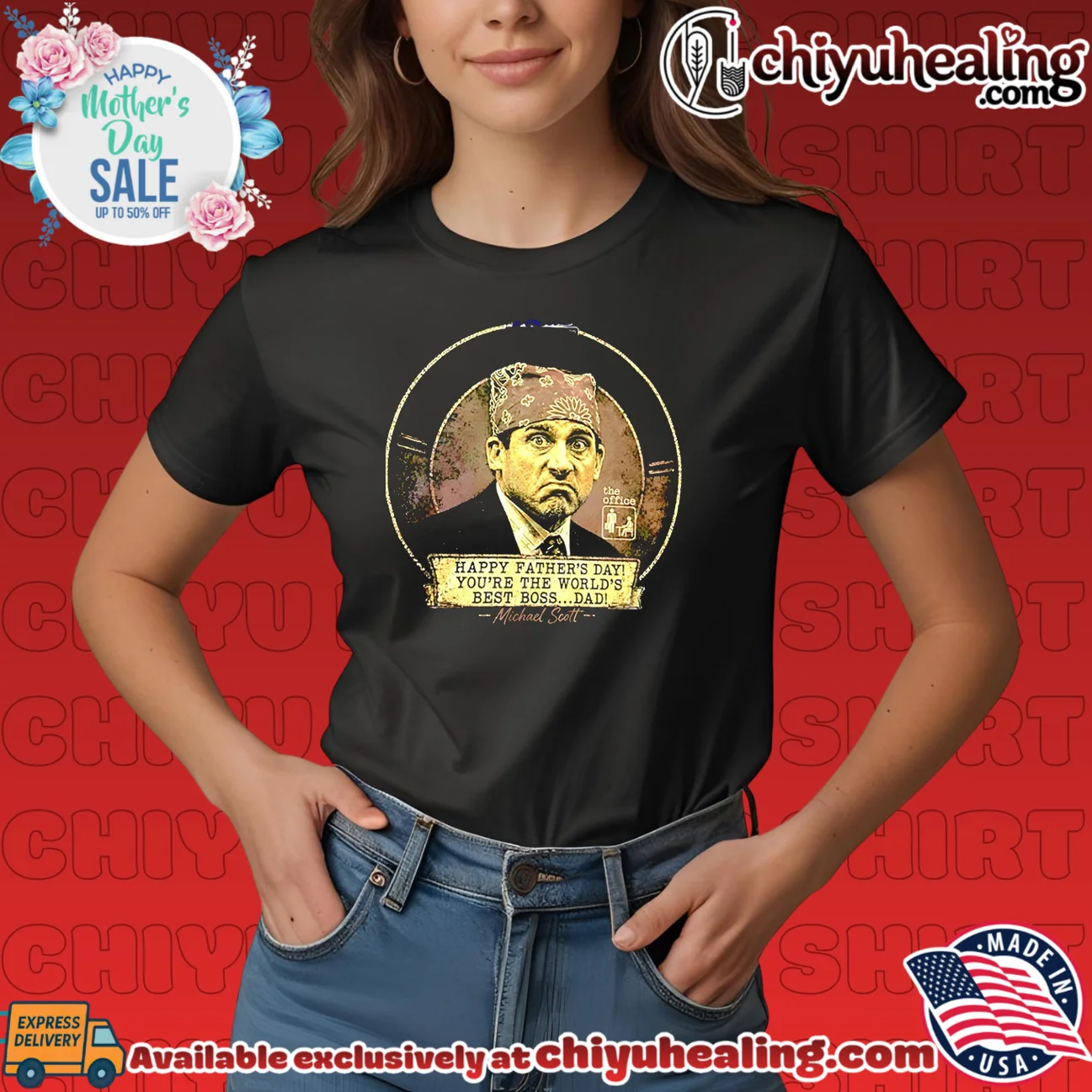 Steve Carell Prison Mike Happy Father's Day World's Best Boss Dad shirt & hoodie Steve Carell Prison Mike Happy Father's Day World's Best Boss Dad