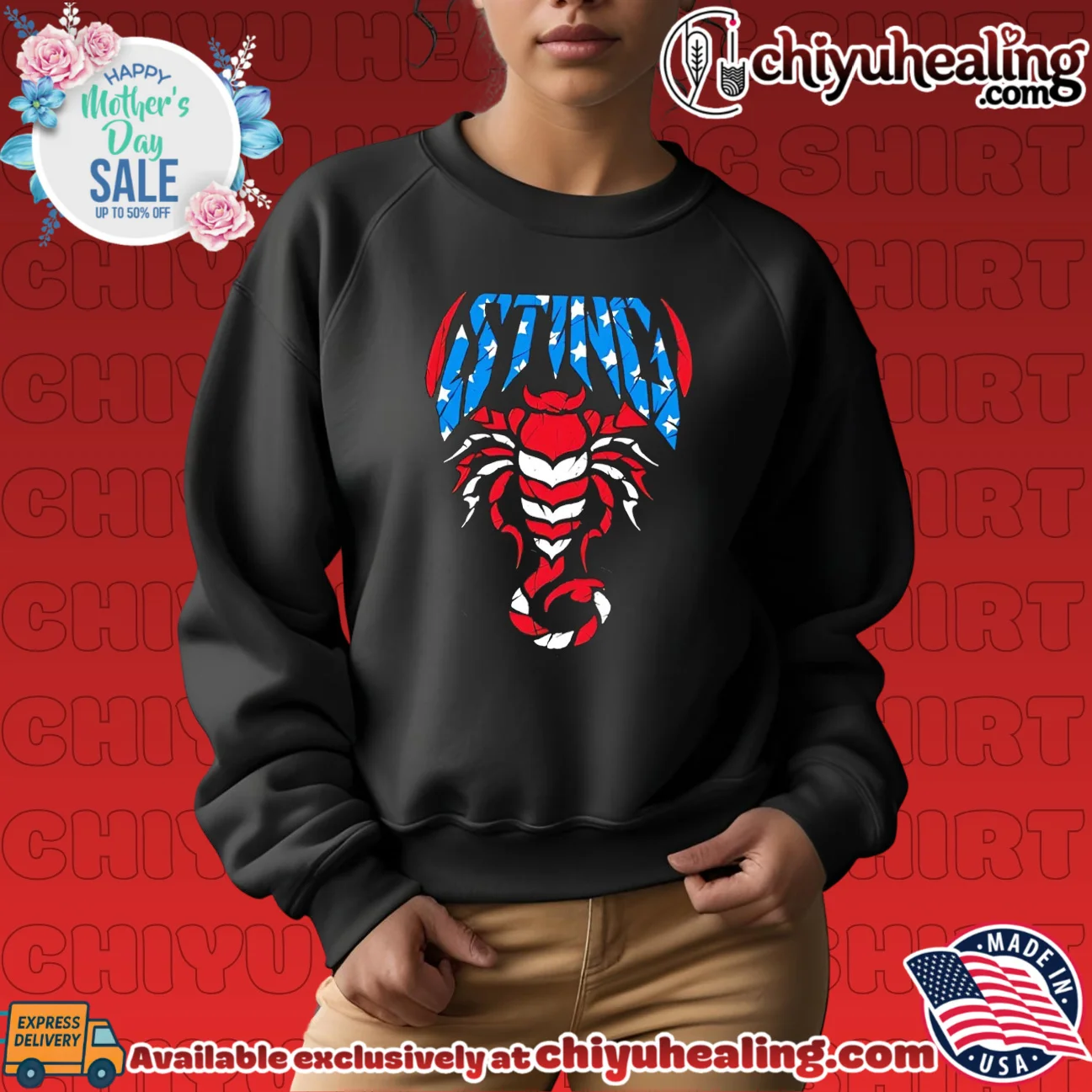 Sting defender USA scorpion with American flag filler epic shirt & hoodie | Aesthetic Apparel Sting defender USA scorpion with American flag filler
