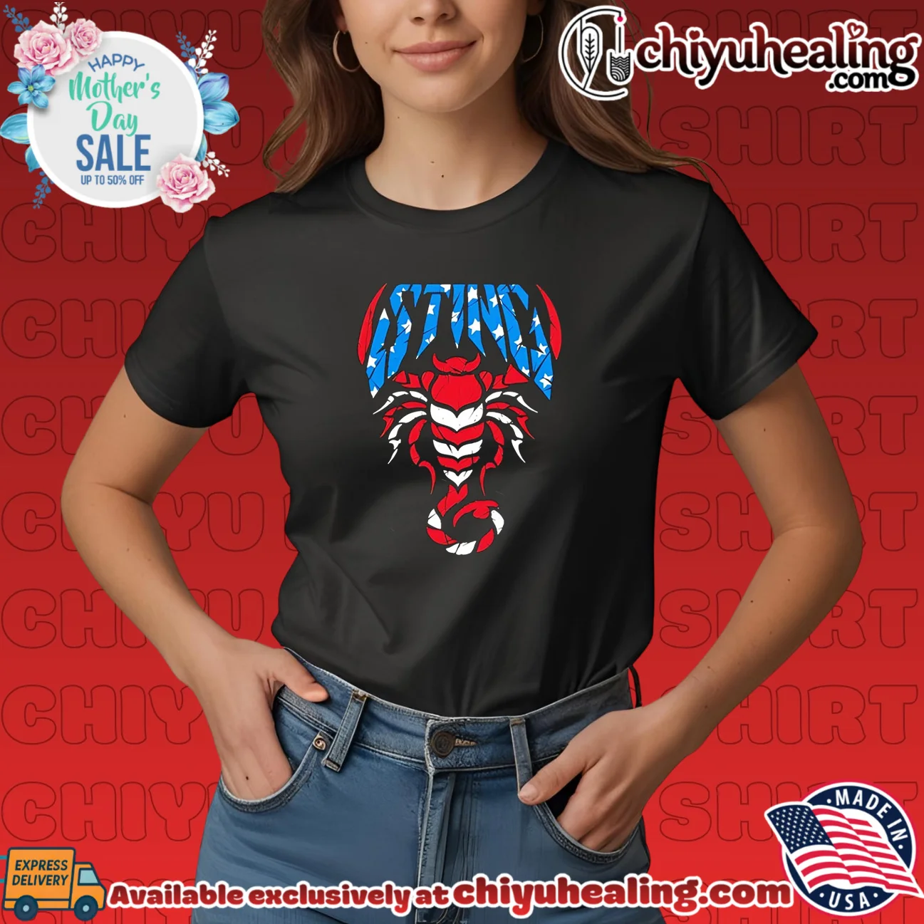 Sting defender USA scorpion with American flag filler epic shirt & hoodie | Aesthetic Apparel Sting defender USA scorpion with American flag filler
