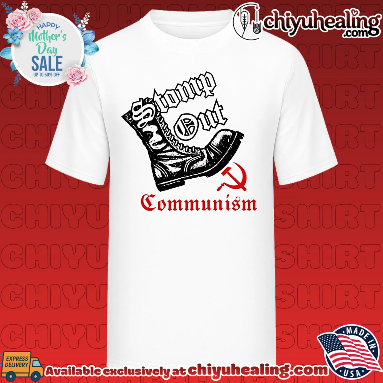 Stomp out communism vintage