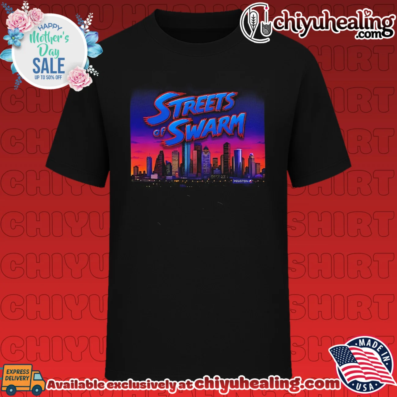 Streets of Swarm Houston Texans Arcade NFL shirt & hoodie