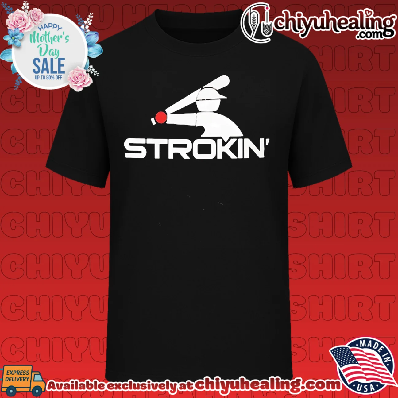 Strokin' Baseball Player batter hitting