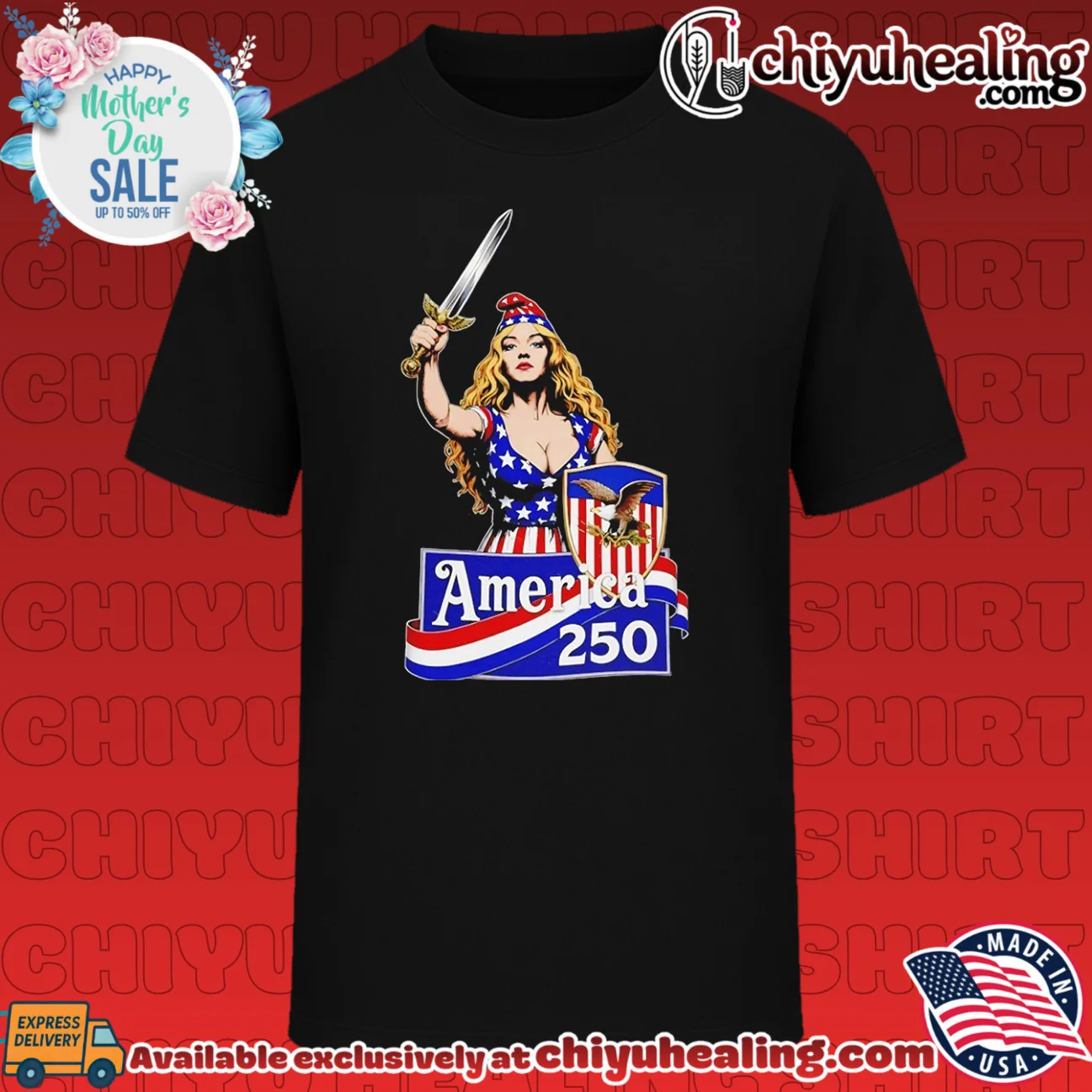 Strong Woman America 250 4th Of July shirt & hoodie