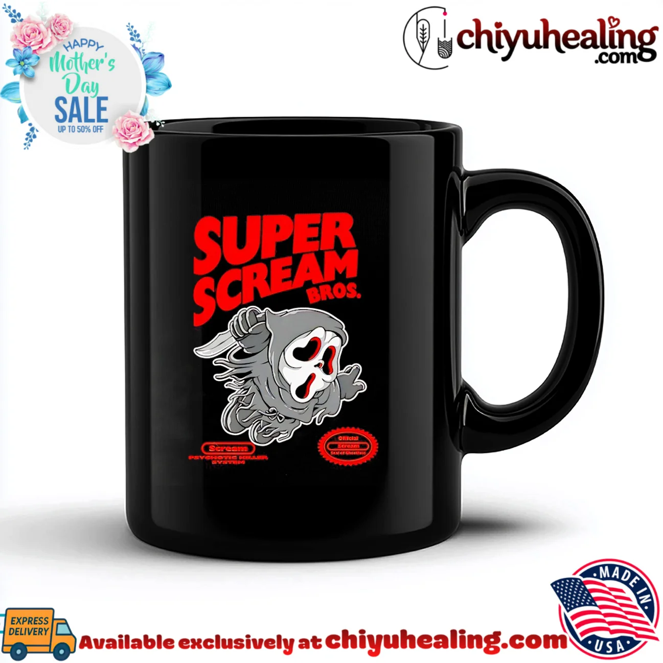 Super Ghostface Scream features Super Mario Bros viral shirt & hoodie | Iconic Look Super Ghostface Scream features Super Mario Bros