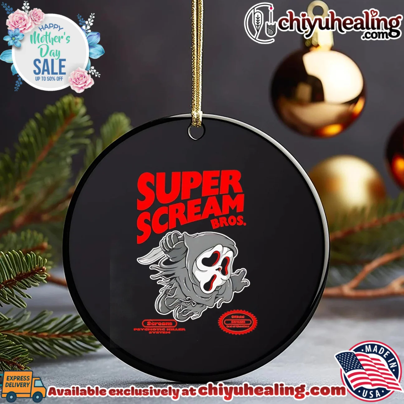 Super Ghostface Scream features Super Mario Bros viral shirt & hoodie | Iconic Look Super Ghostface Scream features Super Mario Bros