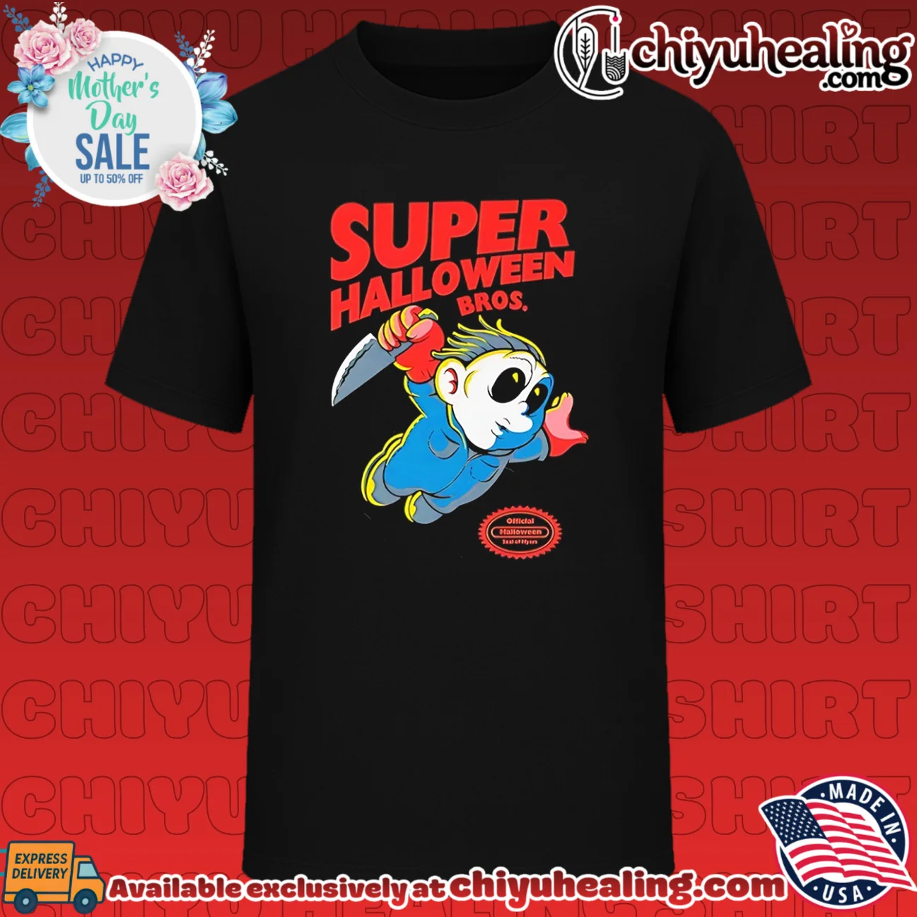 Super Halloween Bros features Super Mario Bros