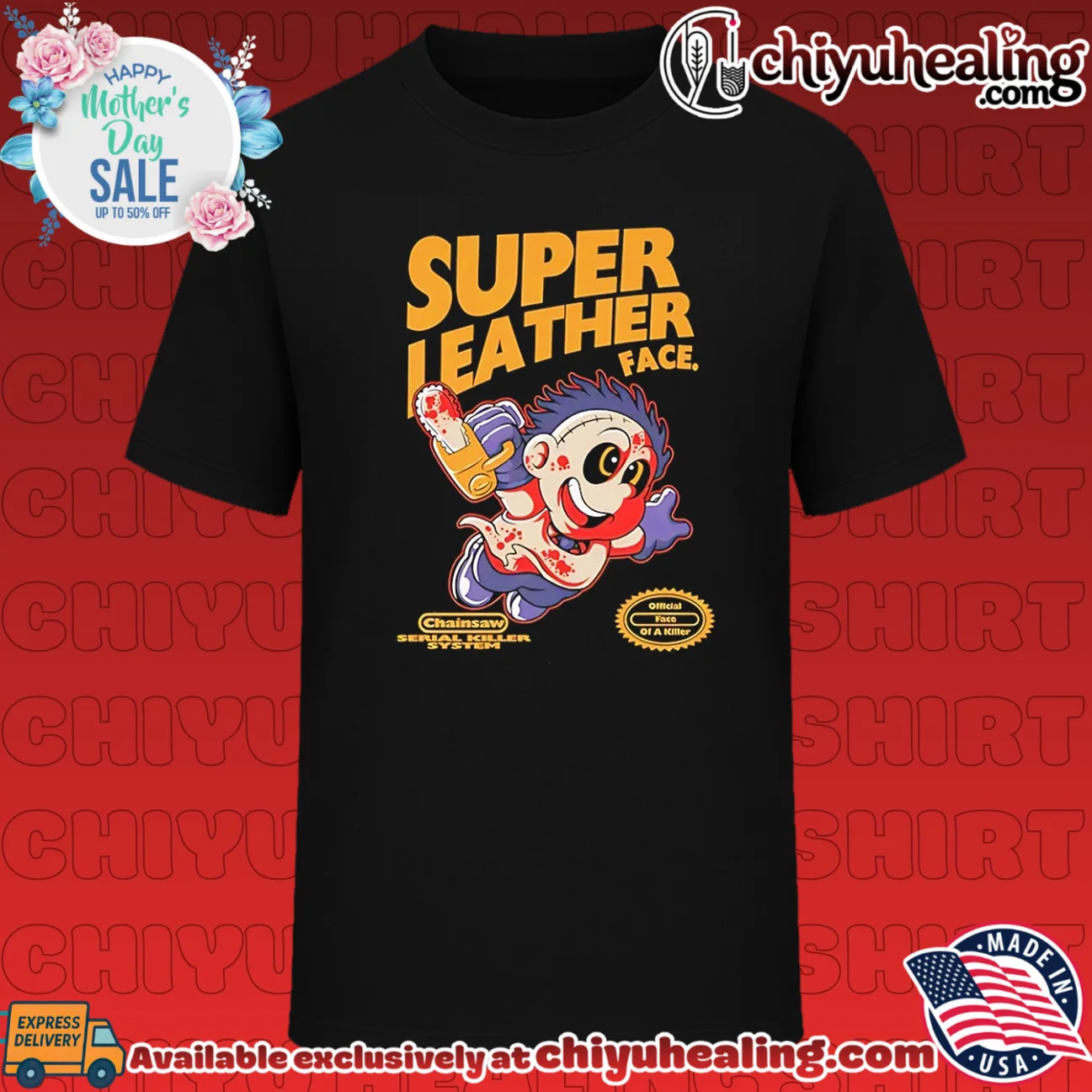 Super Leather Face The Texas Chain Saw Massacre features Super Mario Bros