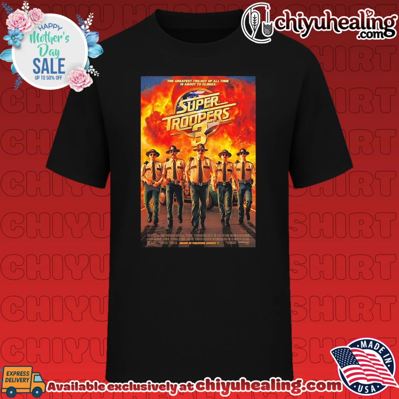 Super Troopers 3 the movie poster shirt & hoodie