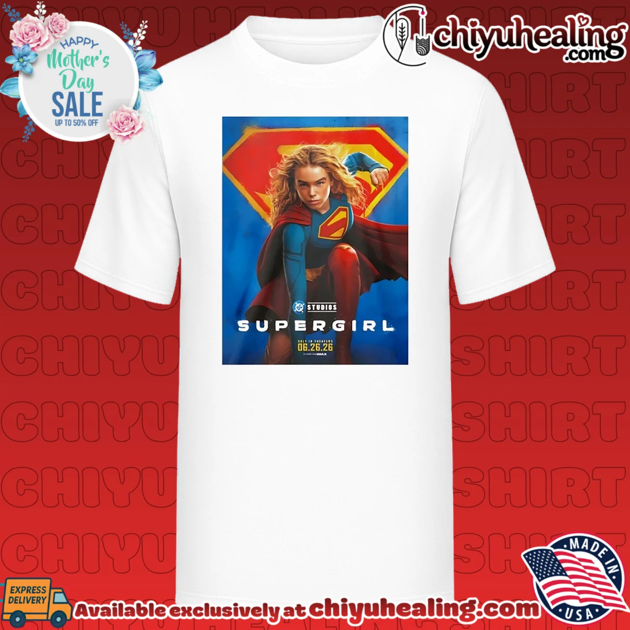 Supergirl Movie 2026 New Poster In Theaters shirt & hoodie