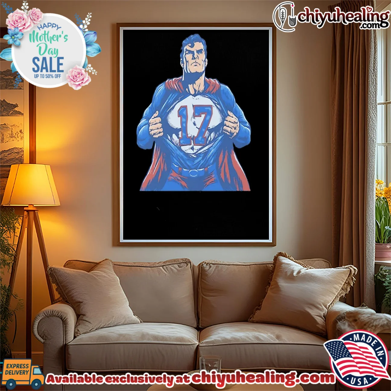 Superman Buffalo Bills 17 Josh Allen NFL shirt & hoodie Superman Buffalo Bills 17 Josh Allen NFL shirt & hoodie