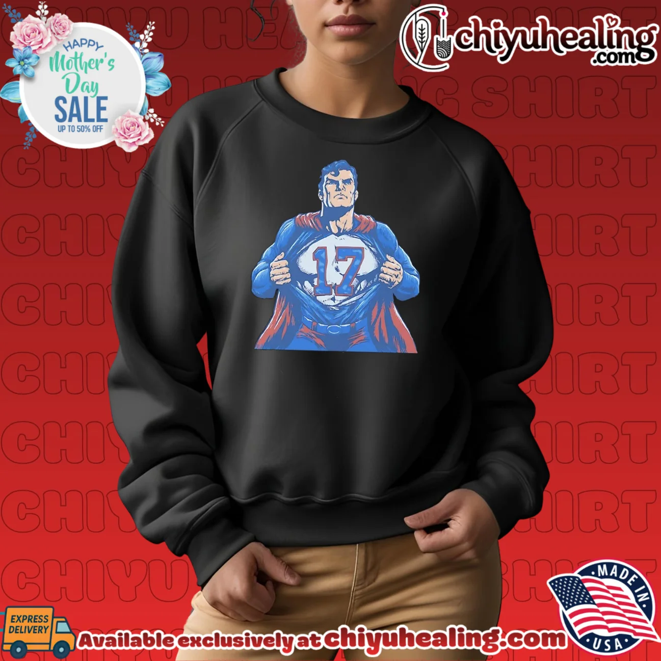 Superman Buffalo Bills 17 Josh Allen NFL shirt & hoodie Superman Buffalo Bills 17 Josh Allen NFL shirt & hoodie