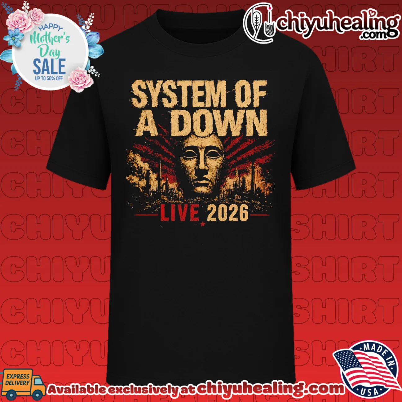 System of a Down Live 2026 SOAD Heavy Metal shirt & hoodie