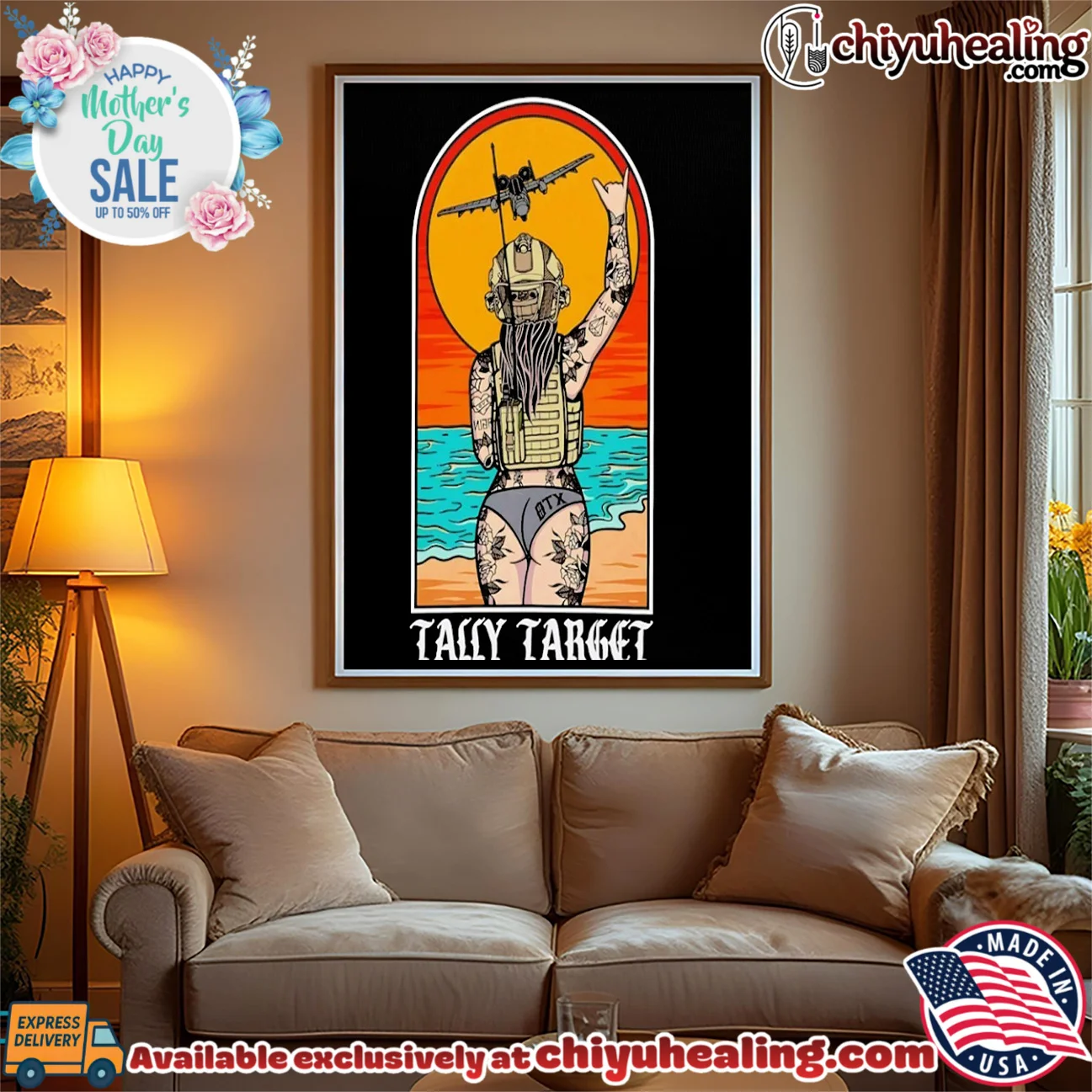 Tally Target A-10 Warthog Beach Girl Military Aviation shirt & hoodie Tally Target A-10 Warthog Beach Girl Military Aviation