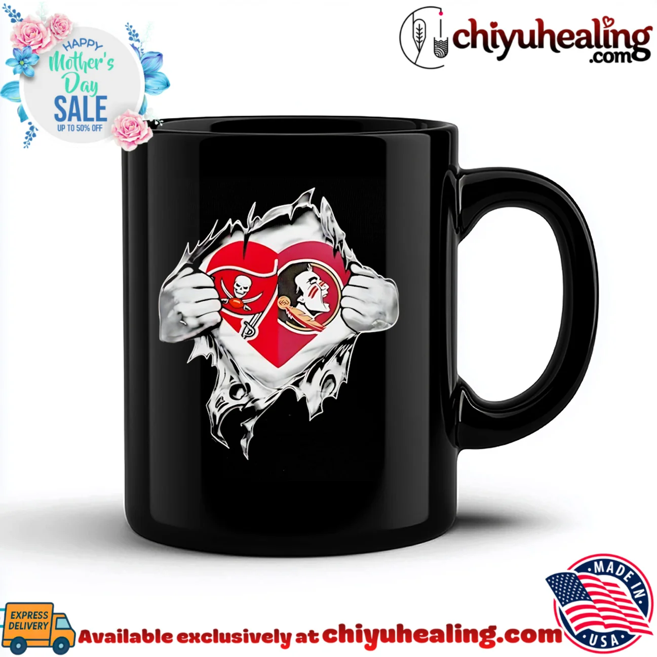 Tampa Bay Buccaneers and Florida State Seminoles It Is in My Heart shirt & hoodie Tampa Bay Buccaneers and Florida State Seminoles It Is in My Heart shirt & hoodie